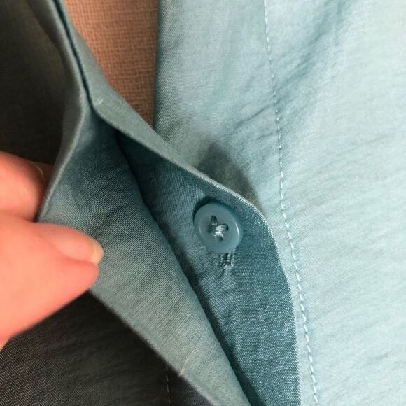 COS Aqua Oversized High Low Top Size 4 - Picture 5 of 13